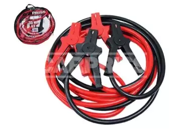 Cables de arranque con cable de 35mm y 4.5 metros con pinza recubierta reforzada autocaravana y camper.