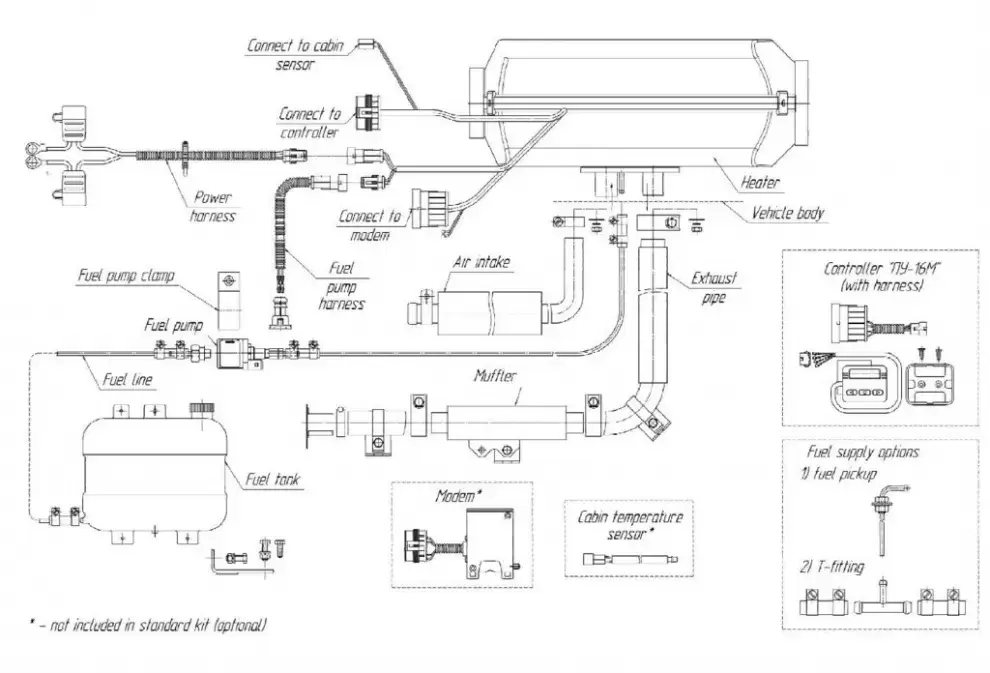 Calefacción estacionaria homologable a gasoil Autoterm Air 4D 12V (Planar  44D)